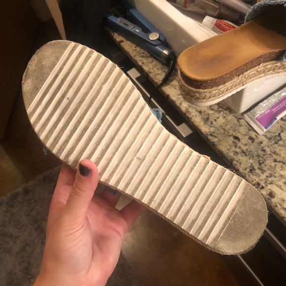 *** SOLD *** Steve Madden Kolten Denim Sandals - Picture 5 of 6